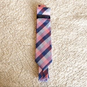 Tommy Hilfiger Buffalo Tartan neck tie 100% silk